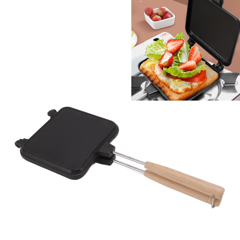 Double Sided Frying Pan Aluminum Alloy Sandwich Cooking Pan with