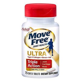 Schiff Move Free Type II Collagen, Boron & HA Ultra Triple Action Tablets 75CT