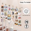 Uping Picture Frame Collage Set, Wooden Photo Hanger with Clips,