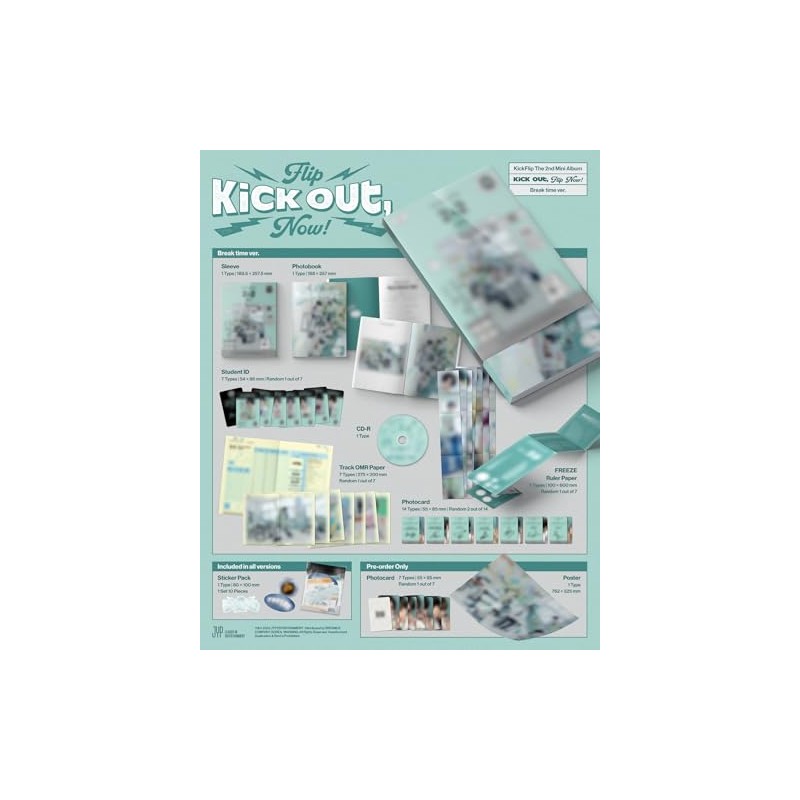 Kick'Flip Kick Out, Flip Now! 2nd Mini Album with Tracking