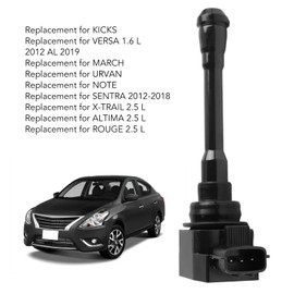Keenso Bobina de Encendido, compatibles con X TRAIL 2.5L SENTRA KICKS 2.5L 2012-2018 PVC Antivibración Bobina de Encendido