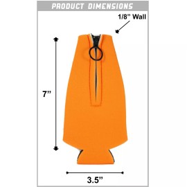 Coolie Junction Merica Stripes Zipper Beer Bottle Coolie; Murica, Patriotic, 4th of July