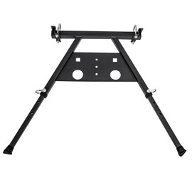 Ladder Stabilizer with Dual Protection, Extension Ladder Stabilizer Adjustable Legs, Built-in Tool Tray, Anti-Slip Rubber Pads– Ideal for Roofing and Gutter Work (26.7-32.2Inch)