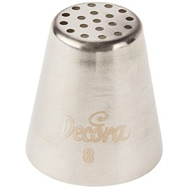 DECORA Cornetto Blisterat Nr. 8 Gras und dünne Fäden, Edelstahl, Silber/Schwarz, 4x3,5x3,5 cm