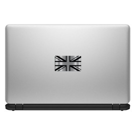 Biomar Labs® 2 x Vinyl Stickers Silver Decals UK Union Jack GB National England United Kingdom Flag Car Motorcycle Helmet B 257