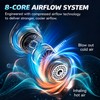 Wearable Neck Fan for Hands-Free Cooling – 8000mAh Rechargeable Design