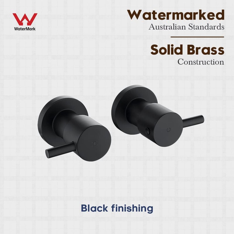 Decaura Watermark Shower Mixer Taps 1/4 Turn Twin Hand Levers