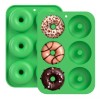Mercader Digital 10 Moldes Silicón Donas Antiadherente Horno Rosquilla Dona