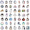100 Pcs Penguin Vinyl Stickers,Cartoon Cute Animal Graffiti Stickers,Vinyl Waterproof