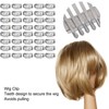40pcs Wig Clip Set Stainless Steel DIY 9 Teeth Snap