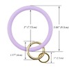 ETHOON Wristlet Keychain Circle Silicone Bangle Keyring Oversized Bracelet Key