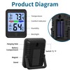 Digital Thermometer Hygrometer, Indoor Wall Thermometer, Indoor Humidity Temperature Monitor
