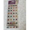 STICKO EK SUCCESS EPOXY STICKERS BRIGHT FLOWERS FLORAL MULTI-COLORED 32PCS