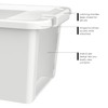 Curver Set of 4 VersaBox Plastic Organization and Storage Box
