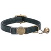 Leather Cat Collar with Bell Breakaway- Adjustable, Durable, Retro Bell