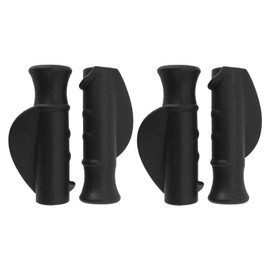 Create idea 2 Pairs 22mm Rollators Handles Right and Left Handle Covers PVC Ergonomically Handles Rollators Replacement Parts Accessories Black