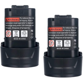 Amityke 10.8V-12V Max 3000mAh Battery Compatible with Makita BL1013 Makita BL1014 Battery 194551-4 195332-9 CL100DW DF330D FD01ZW 2 Pack