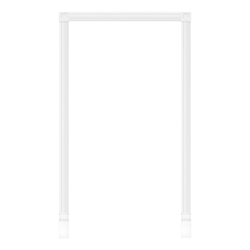 Door Border DK07 – Frame Made of PU Plastic, White,
