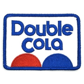 Retro Double Cola Patch Retro Vintage Style Sew Iron On Cap Hat Jacket Soda Pop Coke