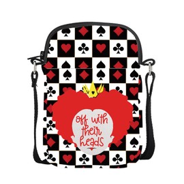 CMNIM Queen of Red Hearts Merch Off with Their Heads Crossbody Bag Playing Cards Character Shoulder Purse Fairy Tales Gift (off with their heads Mini CB)