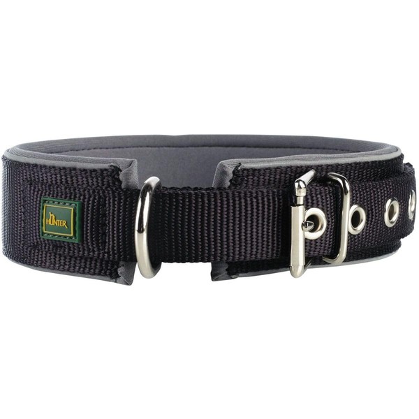 Hunter Neon Reflective Dog Collar nylon with soft neoprene padding