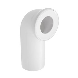 Sanitop-Wingenroth 21642 5 connection bend for stand WC | White | 90 degrees | Toilet, toilet