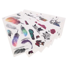 Healvian 16sheets Temporary Rose Peony Flower Easy to Apply Stickers for Parties Festivals Weddings and More Lasts Days Removable Alcohol Oils