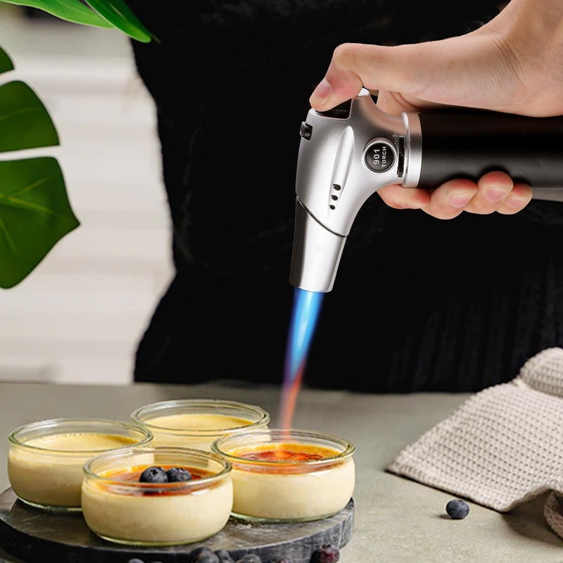 mollie Mini Butane Torch Lighter with Adjustable Flame, Small Refillable