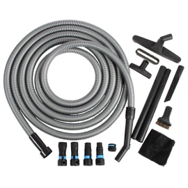 Cen-Tec Systems 95292 Home and Shop Vacuum Expanded Multi-Brand Power Tool Dust Collection Adapter Set and Full Attachment Kit, 30 Ft. Hose, Black