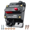 200 amp Circuit Breaker, Manual Reset Inline Fuse Waterproof Circuit