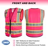 ProtectX 9 Pockets Safety Vest for Men Women High Visibility