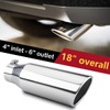 LCGP Diesel Exhaust Tip 4", 6" Outlet 18" Overall Length