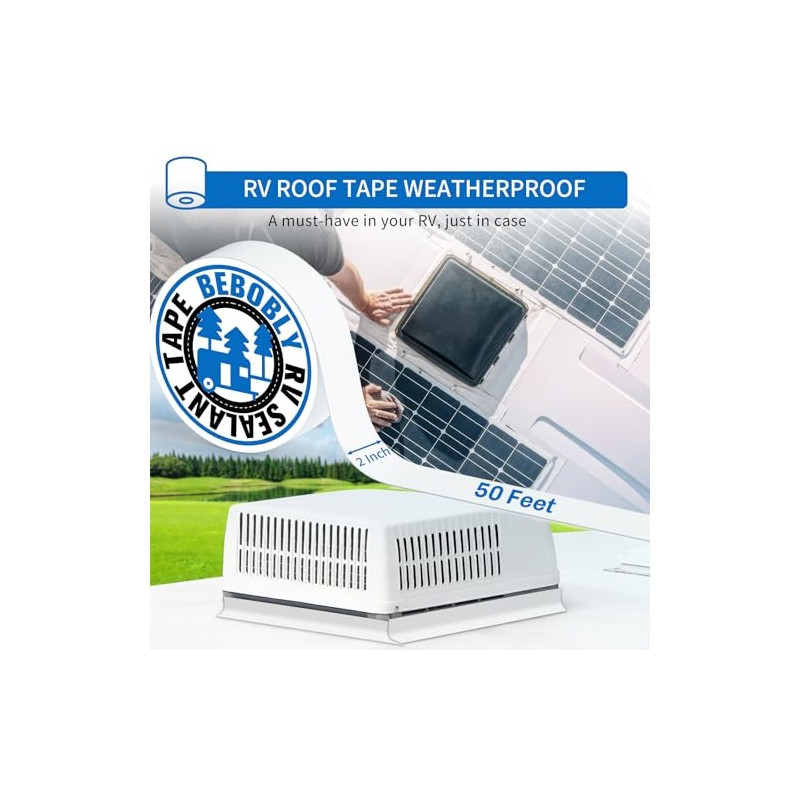 BEBOBLY RV Waterproof Repair Tape - 2 Inch x 50