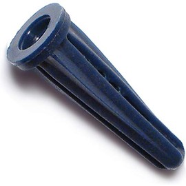 Hard-to-Find Fastener 014973294052 Conical Plastic Anchors, 8-10 x 7/8, Piece-80