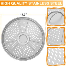 Pellet Adapter for Solo Bonfire Accessories, Pellet Adapter Stainelss Steel Wood Stove Adapter for Bonfire Solo Stove, 17.3 inch Burning Pellets Extension Accessories for Solo Stove Bonfire