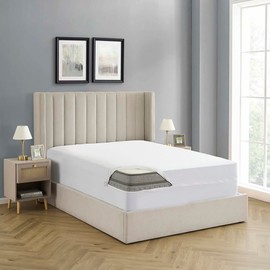 Twin XL Mattress Protector – Waterproof Zippered Mattress Encasement – Breathable Polyester Membrane – Fits 10″–13″ Deep Mattresses – Full Encasement, Bed Bug & Liquid Barrier, Machine Washable