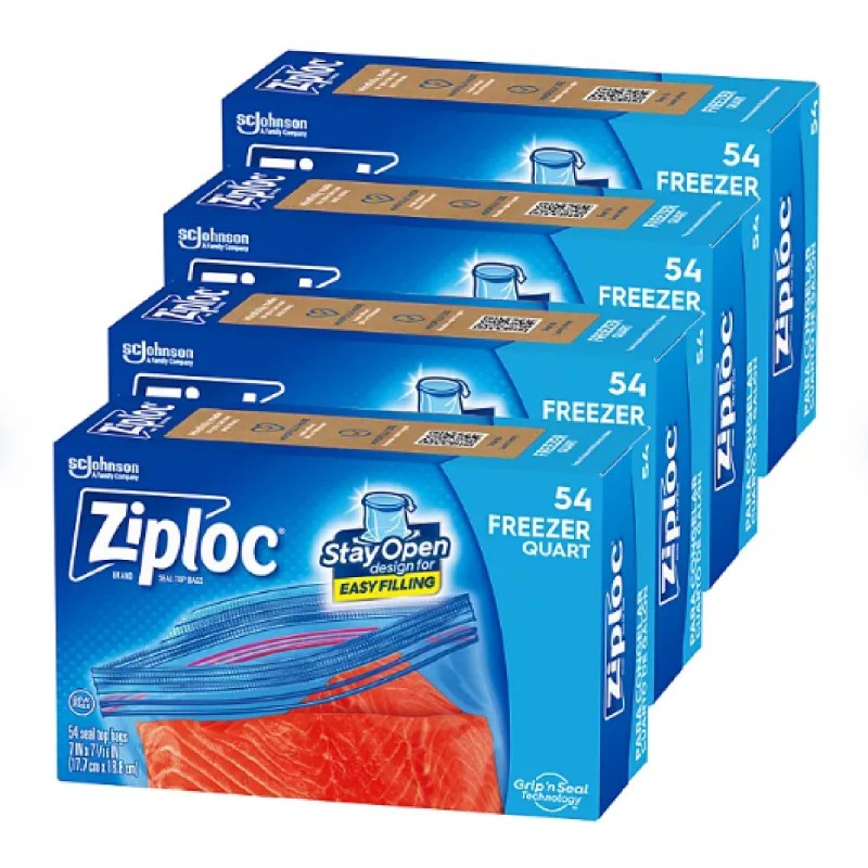 Ziploc Seal Top Quart Freezer Bags, 216 ct.