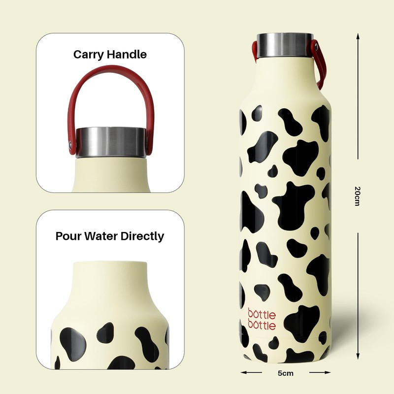 Bottle Bottle 600ml Insulated Water Bottle with Handle Hiking Drink