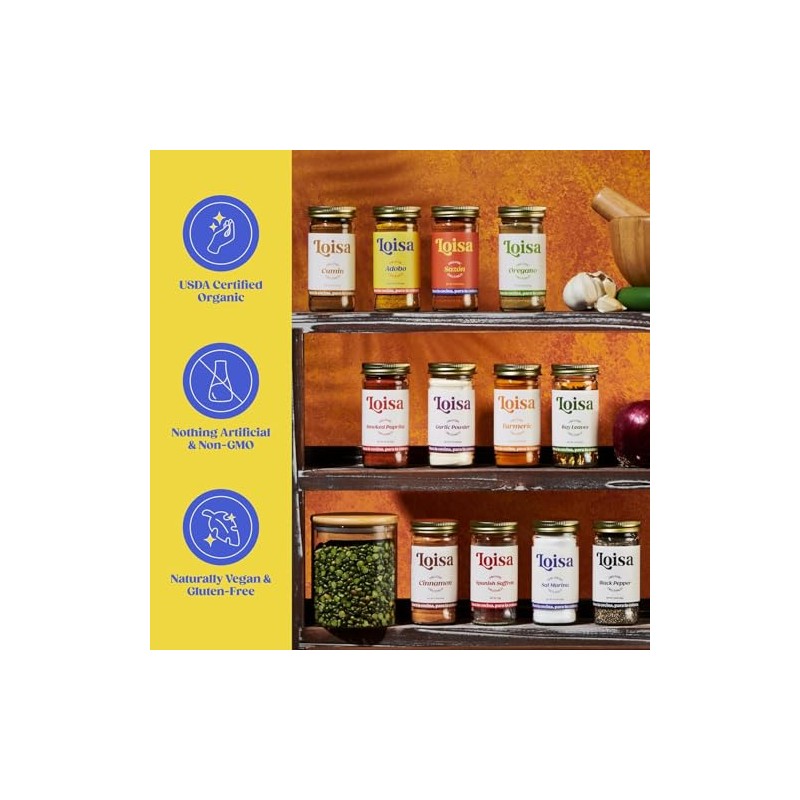 Loisa Whole Cumin Seeds - USDA Organic, Non-GMO, No-MSG, No