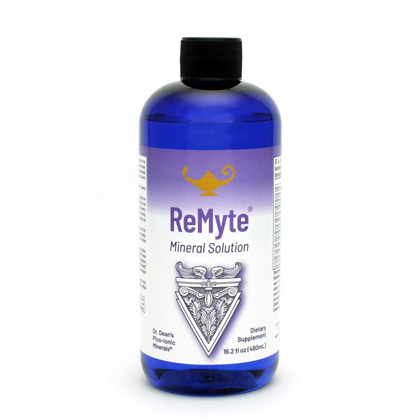 RnA ReSet - ReMyte Electrolyte Mineral Solution, Liquid Multi Mineral, 12 Minerals Including Iodine, Selenium, Zinc, Magnesium, Boron, 480 ml - by Dr. Carolyn Dean