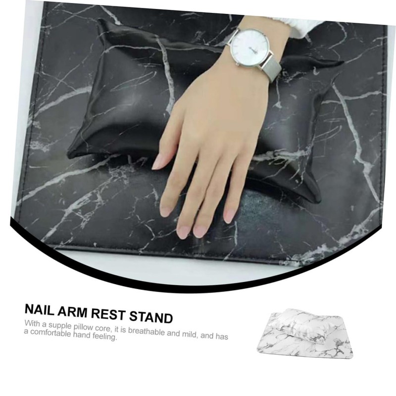 IWOWHERO Manicure Hand Pillow Armrest Nail Art Stand Leather Nail
