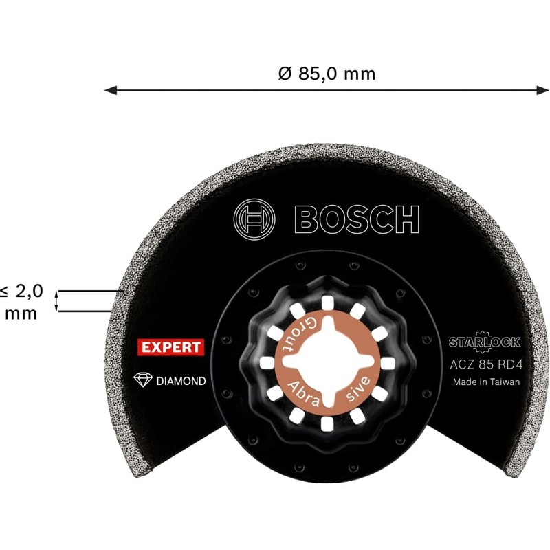 Bosch Dia Segment Saw Blade ACZ85RD4 Expert 2608900034 Diamond Technology