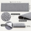 Non-Slip Stair Treads for Indoor Steps – Washable Imitation Linen