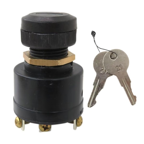 JRSHOME Boat Ignition Switch w/Keys for Mercucy Sierra, Replace 87-88107,