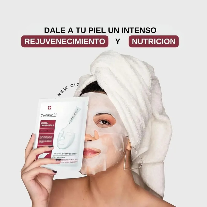 Máscara Facial Calmante Madeca Derma Iii Cosmetica Coreana
