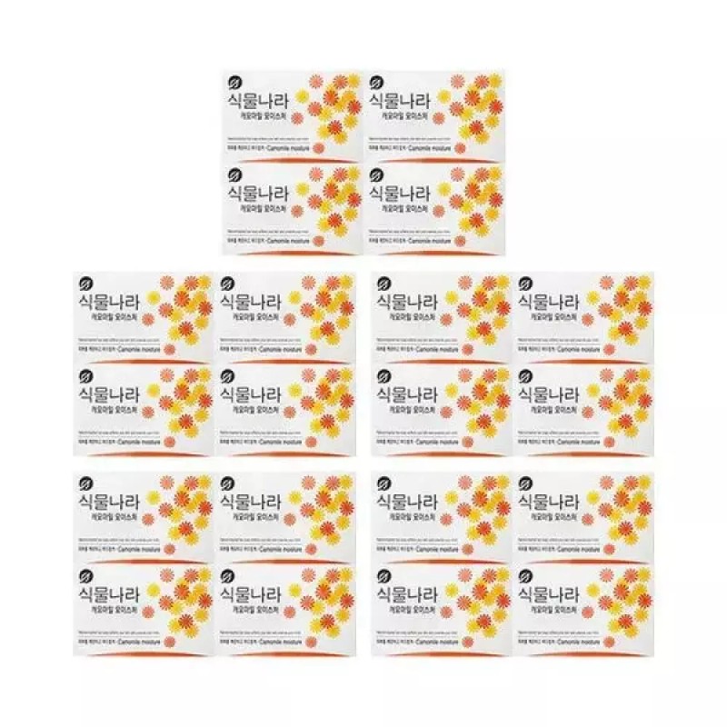 식물나라 [셀러허브]식물나라 비누 캐모마일 모이스처 90g 4입 x5 /세안비누 (S12473482)