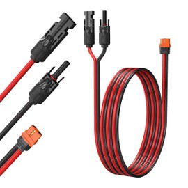 REEYINTCK XT60i Solar Charging Cable 12AWG 5FT - Solar Panel to LiFePO4 Battery Adapter, Heavy Duty Extension Cord for EcoFlow/Delta PRO, RV Off-Grid Solar Generator