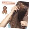 Vaguelly 1Pc Horn Massage Comb for Scalp Care Natural Hair