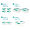 Sistema 18-Piece Food Storage Containers with Lids for Lunch, Meal