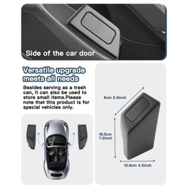 Ruiya Corolla Cross Door Trash Can for Toyota Corolla Cross Accessories Portable Mini with Lid Trash Garbage Bin Compatible with 2022 2023 2024 2025 2026 Toyota Corolla Cross